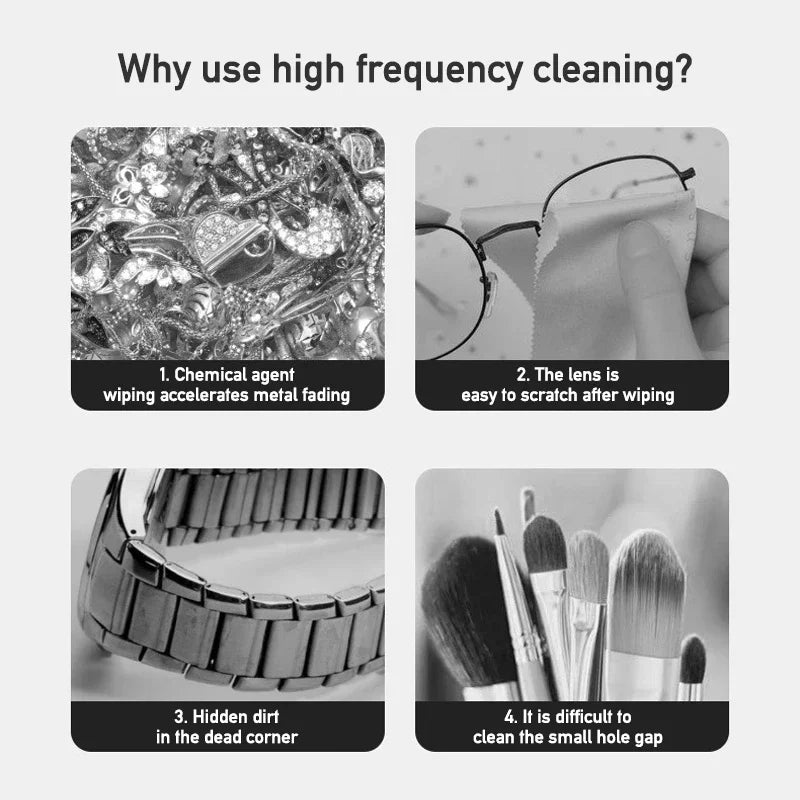 SonicClean Ultrasonic Cleaning Machine – Jewelry &amp; Glasses Cleaner