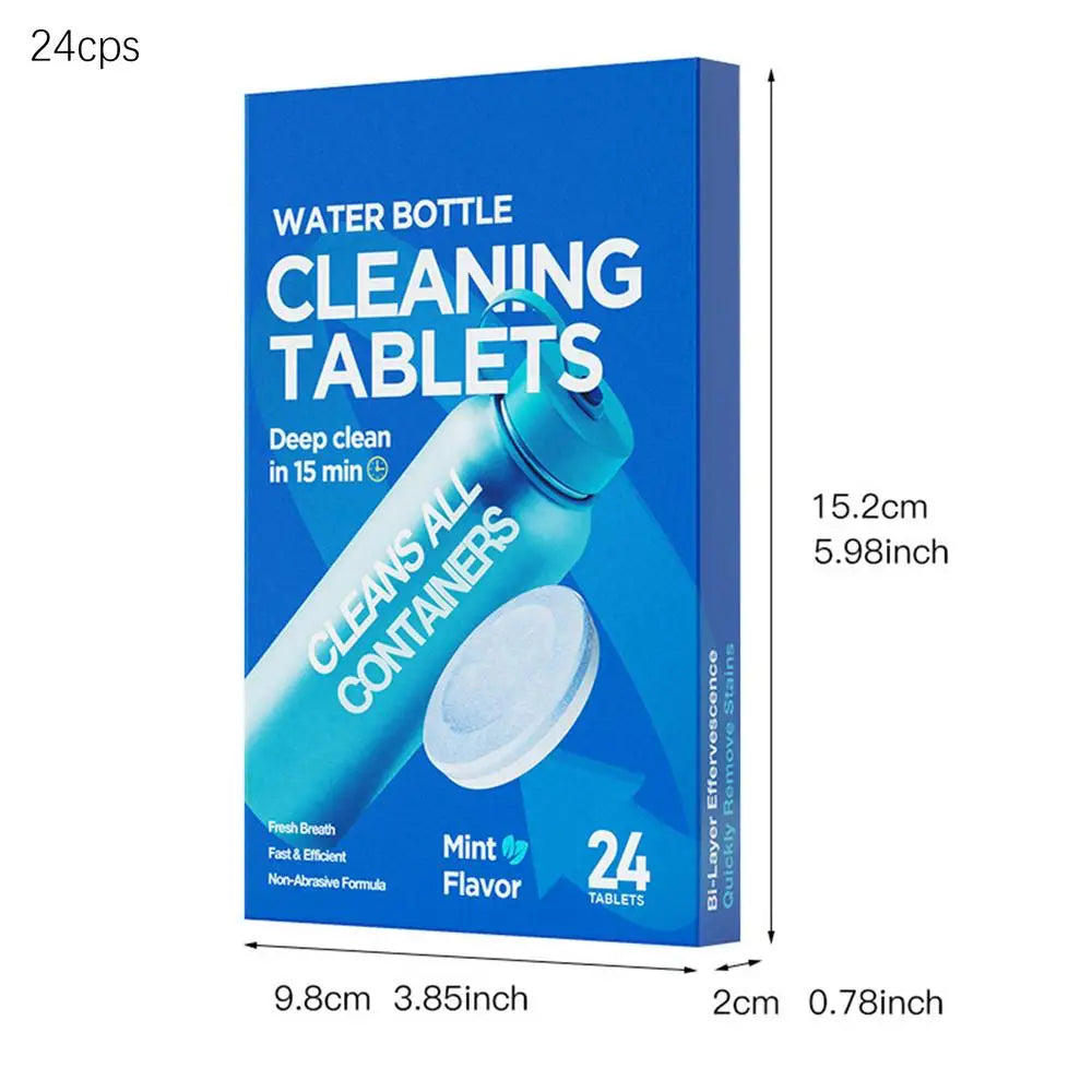 HydroClean Fizz Tablets – Water Bottle Descaling Cleaner