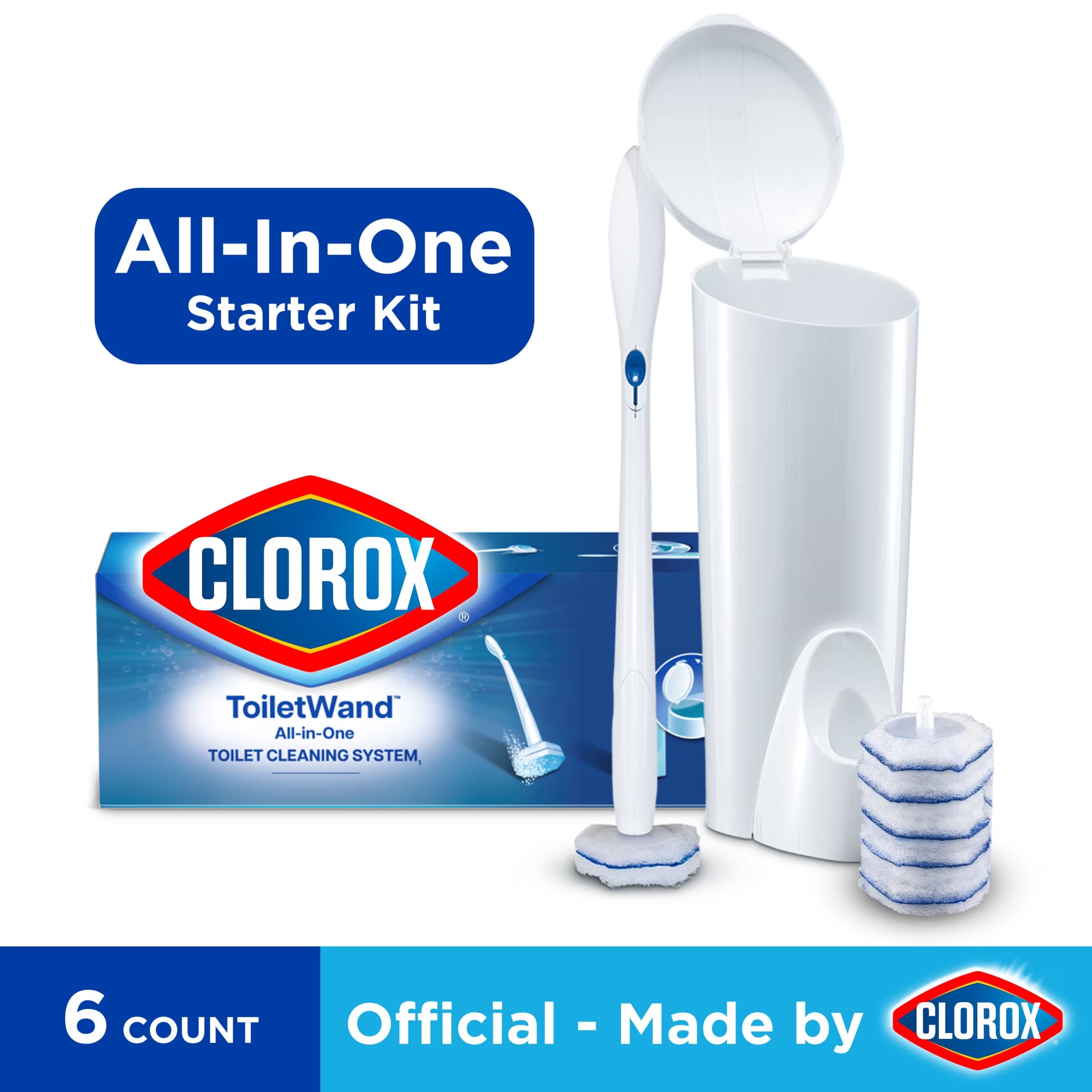 Disposable Toilet Bowl Brush and Cleaning Refills Bundle
