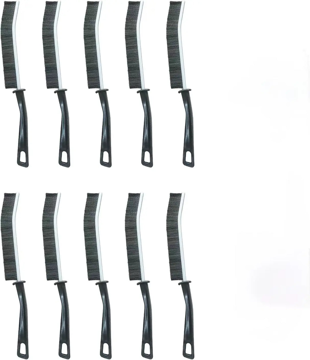 Crevice Cleaning Brush Set — Stainless Steel & Bent-Head Gap Cleaning Brushes