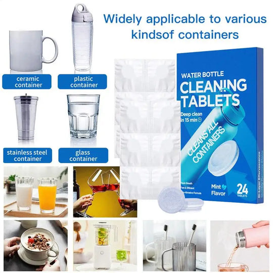 HydroClean Fizz Tablets – Water Bottle Descaling Cleaner