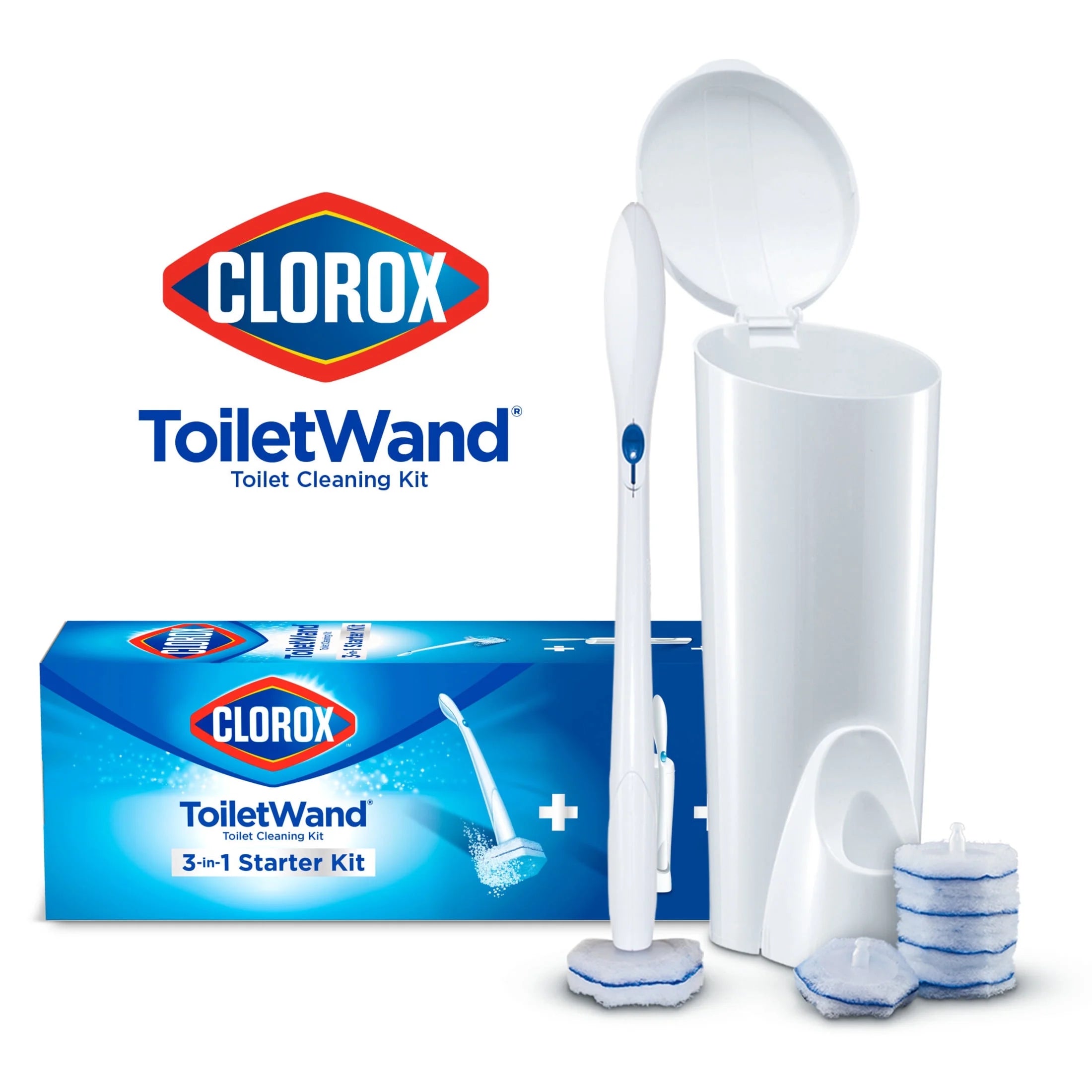 Disposable Toilet Bowl Brush and Cleaning Refills Bundle