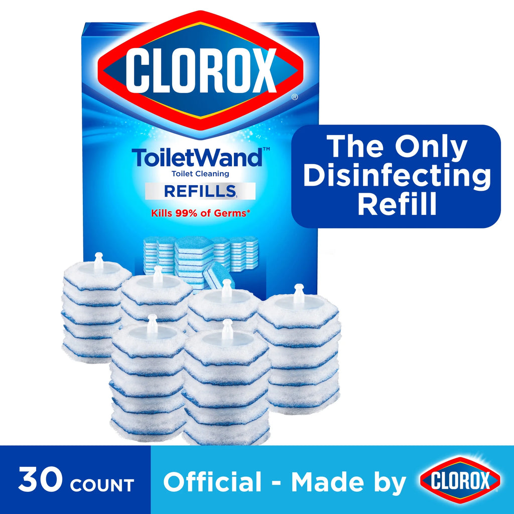 Disposable Toilet Bowl Brush and Cleaning Refills Bundle