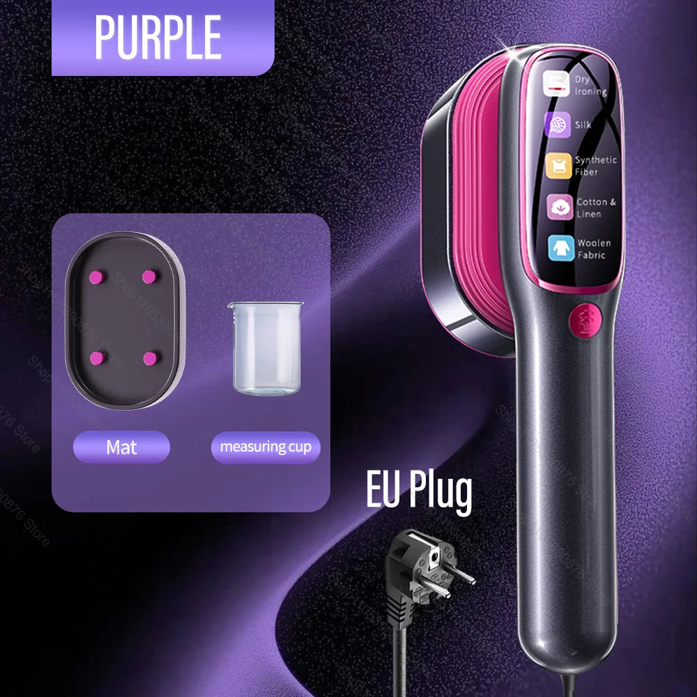 Portable Mini Steam Iron and Garment Steamer for Fast Heating and Travel Convenience