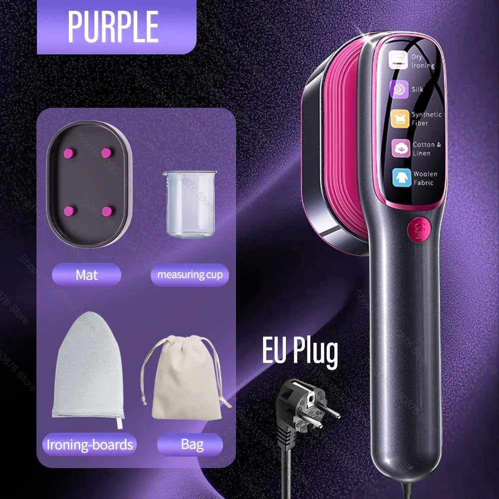 Portable Mini Steam Iron and Garment Steamer for Fast Heating and Travel Convenience