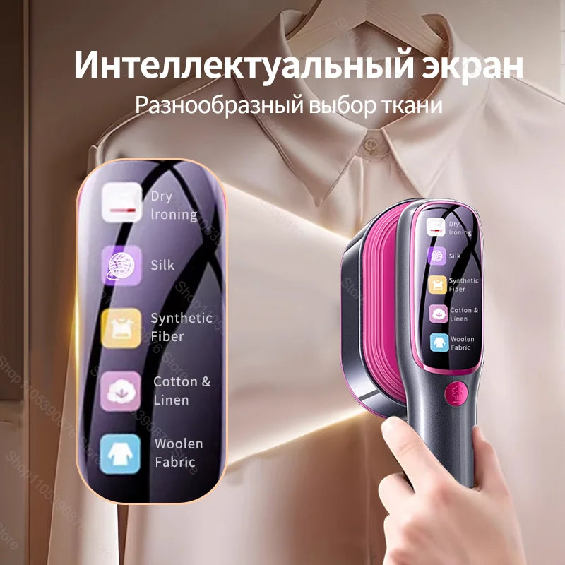 Portable Mini Steam Iron and Garment Steamer for Fast Heating and Travel Convenience
