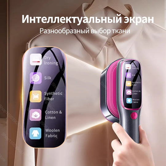 Portable Mini Steam Iron and Garment Steamer for Fast Heating and Travel Convenience