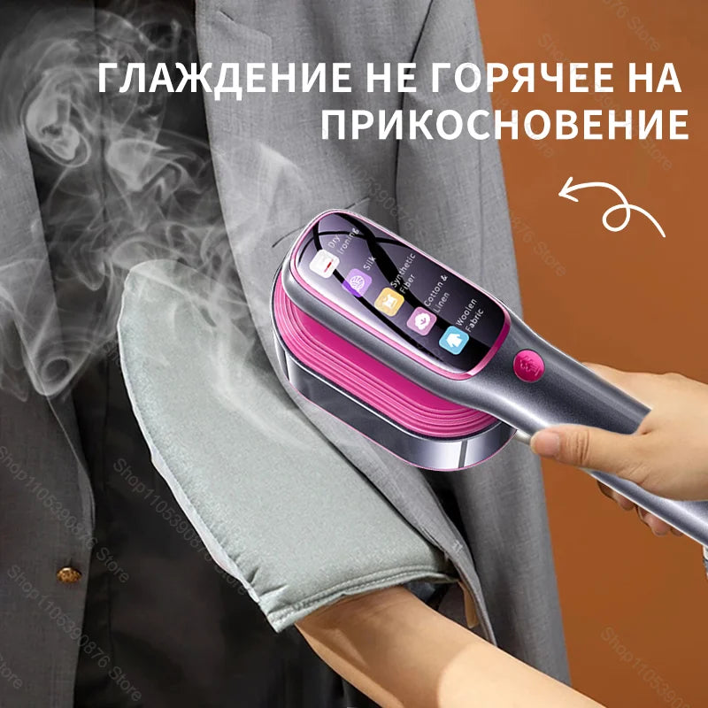 Portable Mini Steam Iron and Garment Steamer for Fast Heating and Travel Convenience