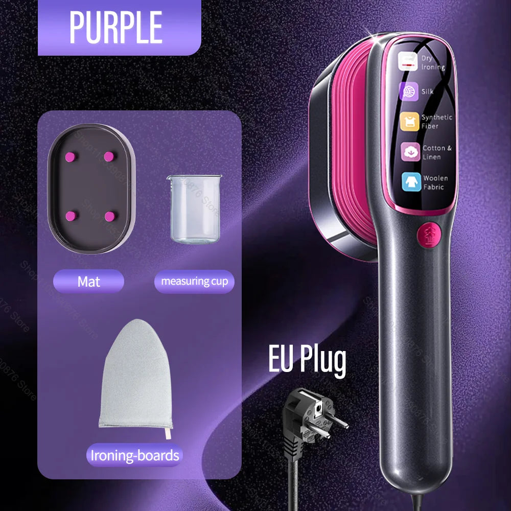 Portable Mini Steam Iron and Garment Steamer for Fast Heating and Travel Convenience