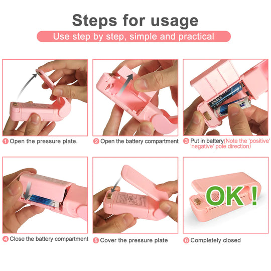 Mini Portable Heat Bag Sealer – Battery-Operated Sealer