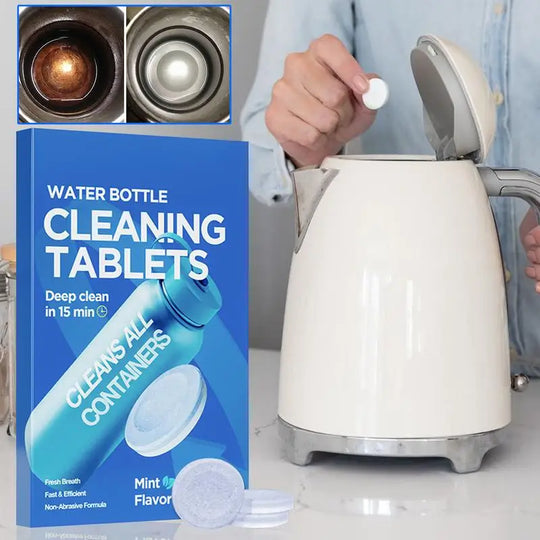 HydroClean Fizz Tablets – Water Bottle Descaling Cleaner