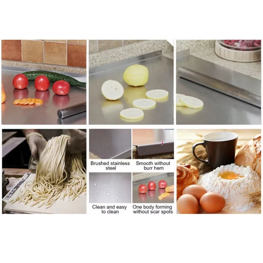 Large Stainless Steel Chopping Board – Kitchen Prep Board