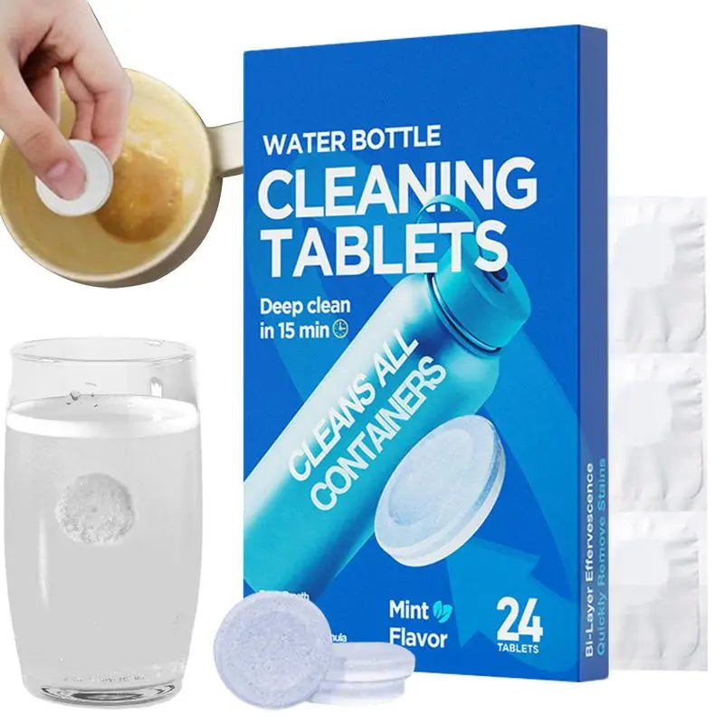 HydroClean Fizz Tablets – Water Bottle Descaling Cleaner